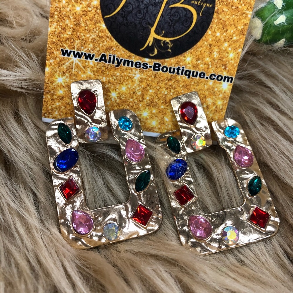 ♦️Ruby Earrings - Picture 3 of 4